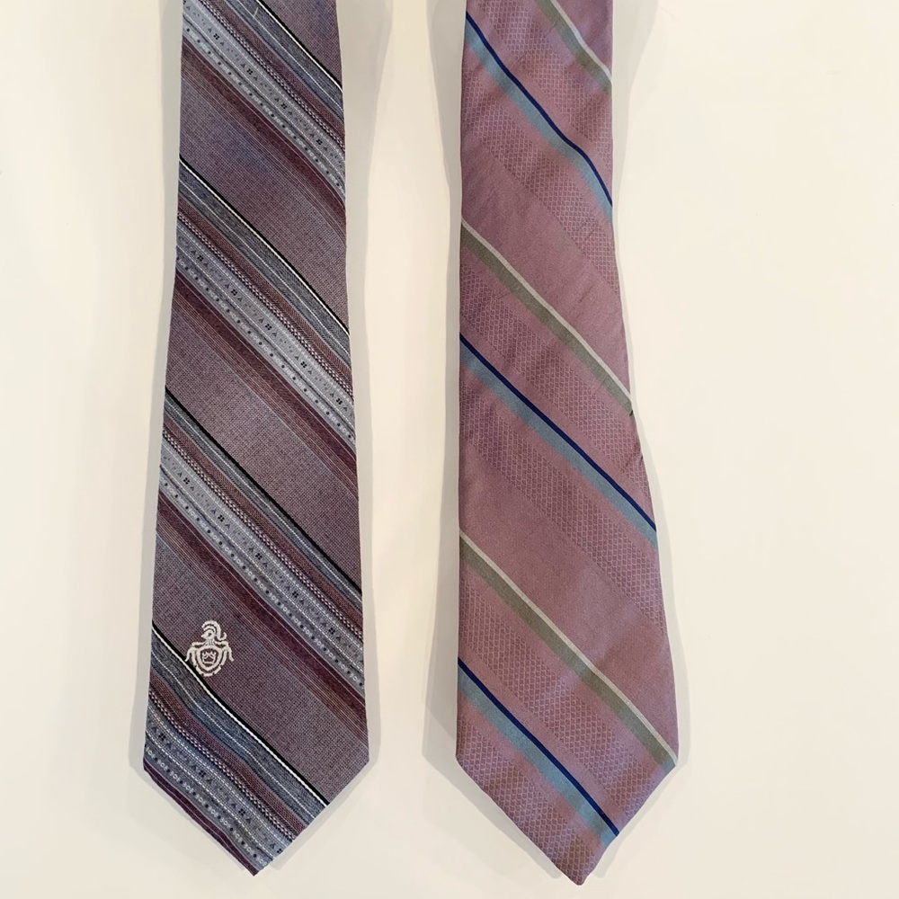 Via Re | Two Vintage Ties | 100% Silk